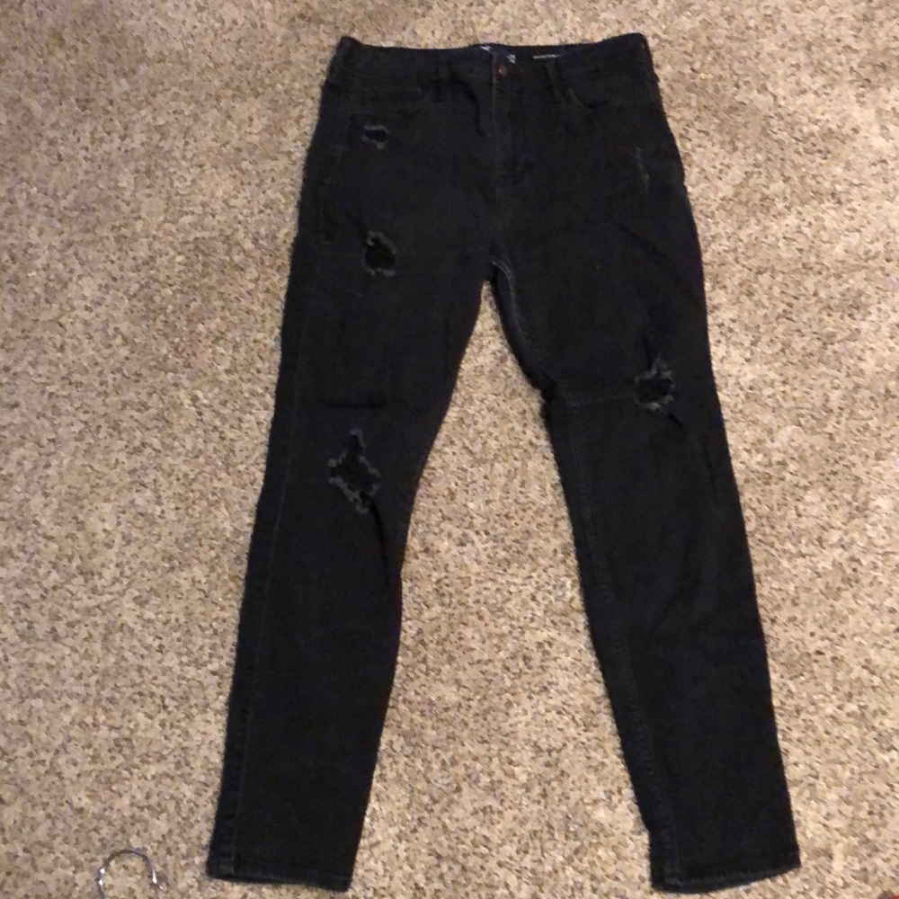 Hollister Black High-Rise Super Skinny Jeans